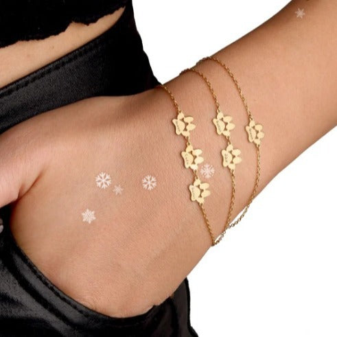 Bracelet personnalisé – Empreinte Chien et Chat