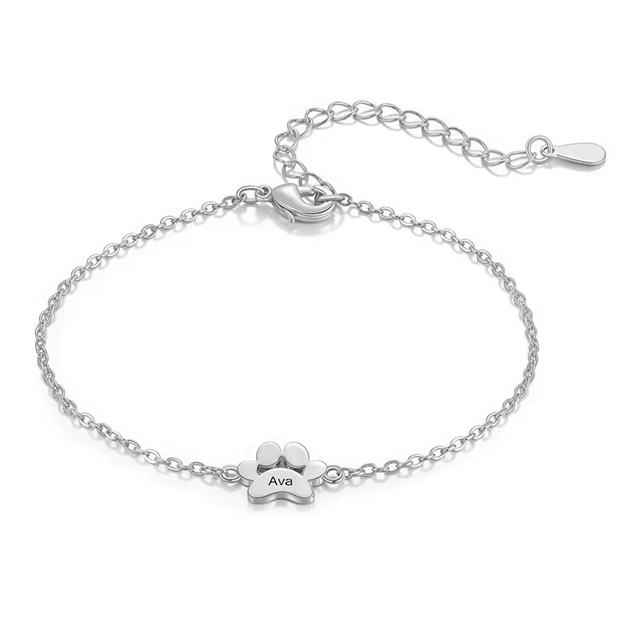 Bracelet personnalisé – Empreinte Chien et Chat