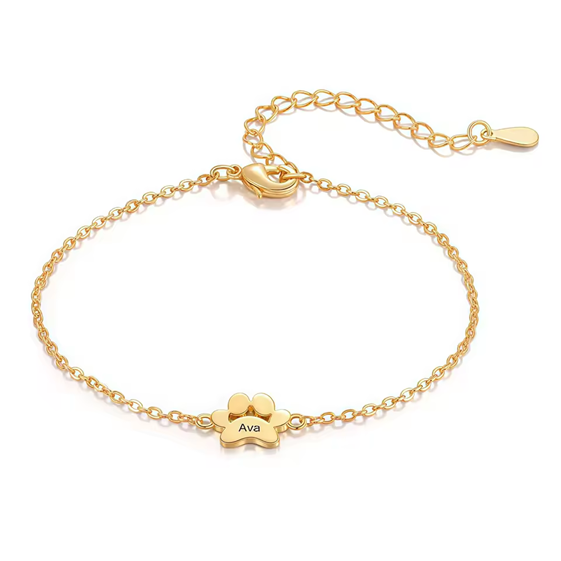 Bracelet personnalisé – Empreinte Chien et Chat
