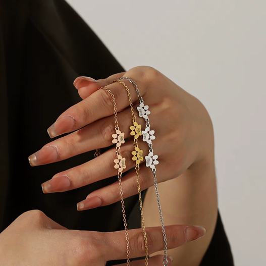 Bracelet personnalisé – Empreinte Chien et Chat