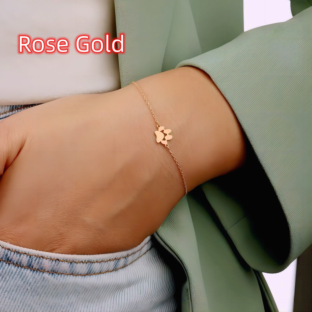 Bracelet personnalisé – Empreinte Chien et Chat